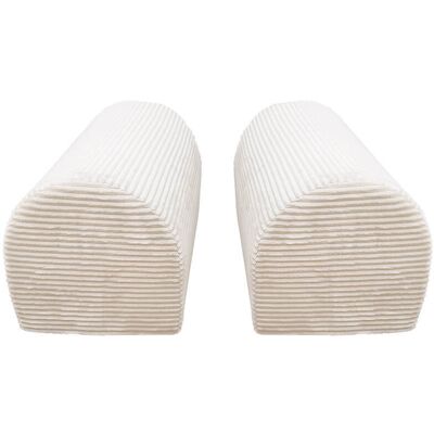 Home Deluxe Accesorios juego de sofá LIV Cord Beige - Cojines de media caña Home Deluxe Accesorios juego de sofá LIV Cord Beige - Cojines de media caña