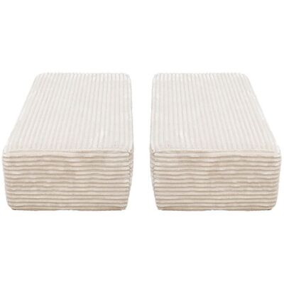 Home Deluxe Accesorios juego de sofá LIV Cord Beige - Cojín rectangular Home Deluxe Accesorios juego de sofá LIV Cord Beige - Cojín rectangular