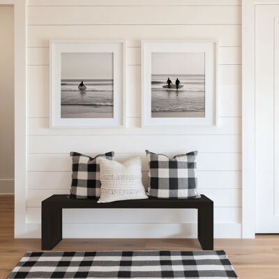 Home Deluxe Banco de madera LORA negro - 110 cm Home Deluxe Banco de madera LORA negro - 110 cm