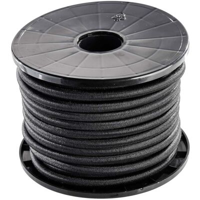 SPRINTIS Cordón elástico 8 mm negro, látex SPRINTIS Cordón elástico 8 mm negro, látex