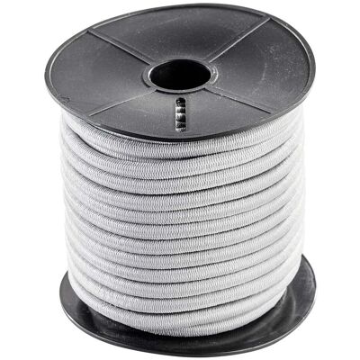SPRINTIS Cordón elástico 6 mm gris, látex SPRINTIS Cordón elástico 6 mm gris, látex