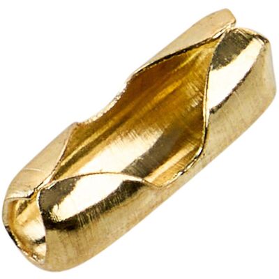 SPRINTIS 100 Unidades - Cierres a presión para cadenas de bolas 2.4 mm dorado, metal SPRINTIS 100 Unidades - Cierres a presión para cadenas de bolas 2.4 mm dorado, metal