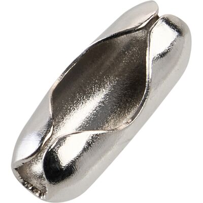 SPRINTIS 100 Unidades - Cierres a presión para cadenas de bolas 5 mm plata, metal SPRINTIS 100 Unidades - Cierres a presión para cadenas de bolas 5 mm plata, metal