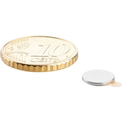 SPRINTIS 100 Unidades - Imanes de neodimio con forma de disco, autoadhesivos plata 8 mm x 0,75 mm 3M 467 SPRINTIS 100 Unidades - Imanes de neodimio con forma de disco, autoadhesivos plata 8 mm x 0,75 mm 3M 467