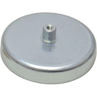 SPRINTIS 10 Unidades - Bases magnéticas de ferrita con casquillo roscado 57 mm 18.5 mm ferrita acero, plata SPRINTIS 10 Unidades - Bases magnéticas de ferrita con casquillo roscado 57 mm 18.5 mm ferrita acero, plata