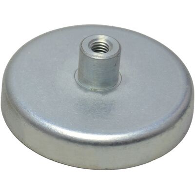 SPRINTIS 10 Unidades - Bases magnéticas de ferrita con casquillo roscado 57 mm 22.5 mm ferrita acero, plata SPRINTIS 10 Unidades - Bases magnéticas de ferrita con casquillo roscado 57 mm 22.5 mm ferrita acero, plata