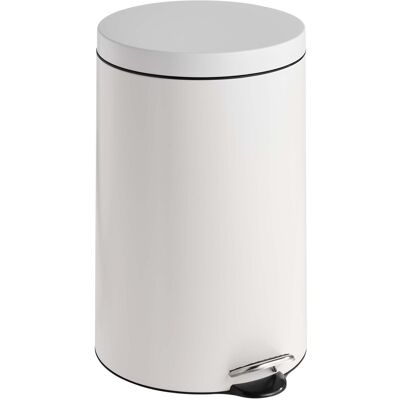 SPRINTIS 1 Cubo de basura con pedal 20 L acero blanco mate SPRINTIS 1 Cubo de basura con pedal 20 L acero blanco mate
