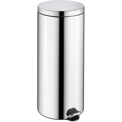 SPRINTIS 1 Cubo de basura con pedal 30 L acero inoxidable plata brillante SPRINTIS 1 Cubo de basura con pedal 30 L acero inoxidable plata brillante