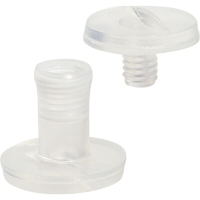 SPRINTIS 100 Unidades - Tornillos plásticos para encuadernar, 10 mm transparente, poliamida SPRINTIS 100 Unidades - Tornillos plásticos para encuadernar, 10 mm transparente, poliamida