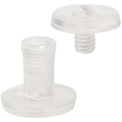 SPRINTIS Schenk GmbH & Co. KG 100 Unidades - Tornillos plásticos para encuadernar, transparente 10 mm, poliamida SPRINTIS Schenk GmbH & Co. KG 100 Unidades - Tornillos plásticos para encuadernar, transparente 10 mm, poliamida