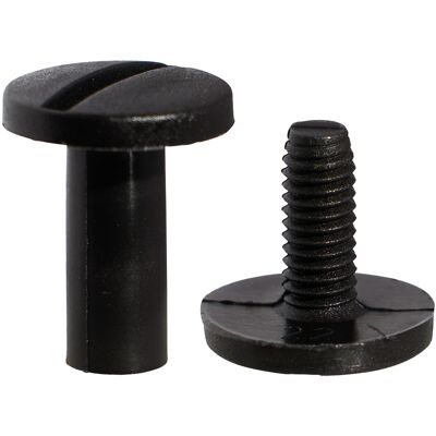 SPRINTIS Schenk GmbH & Co. KG 100 Unidades - Tornillos plásticos para encuadernar, negro 10 mm, poliamida SPRINTIS Schenk GmbH & Co. KG 100 Unidades - Tornillos plásticos para encuadernar, negro 10 mm, poliamida