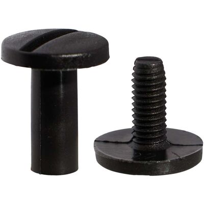 SPRINTIS Schenk GmbH & Co. KG 100 Unidades - Tornillos plásticos para encuadernar, negro 15 mm, poliamida SPRINTIS Schenk GmbH & Co. KG 100 Unidades - Tornillos plásticos para encuadernar, negro 15 mm, poliamida