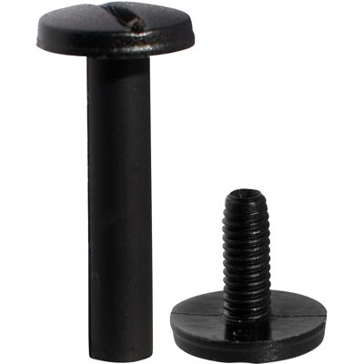 SPRINTIS Schenk GmbH & Co. KG 100 Unidades - Tornillos plásticos para encuadernar, negro 35 mm, poliamida SPRINTIS Schenk GmbH & Co. KG 100 Unidades - Tornillos plásticos para encuadernar, negro 35 mm, poliamida