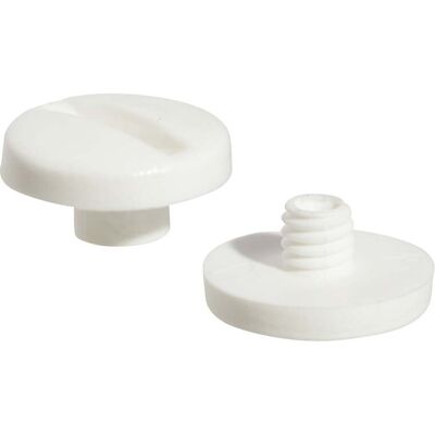 SPRINTIS Schenk GmbH & Co. KG 100 Unidades - Tornillos plásticos para encuadernar, blanco 6 mm, poliamida SPRINTIS Schenk GmbH & Co. KG 100 Unidades - Tornillos plásticos para encuadernar, blanco 6 mm, poliamida