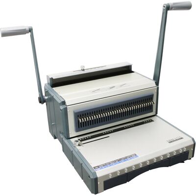 SPRINTIS 1 Máquina para encuadernaciones de alambre S310, para canutillos metálicos 3:1 división (hasta máx. A4), hierro PVC goma, gris SPRINTIS 1 Máquina para encuadernaciones de alambre S310, para canutillos metálicos 3:1 división (hasta máx. A4), hierro PVC goma, gris