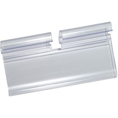 SPRINTIS 100 Unidades - Portaprecios para ganchos de panel perforado 75 mm 26 mm, PVC, transparente SPRINTIS 100 Unidades - Portaprecios para ganchos de panel perforado 75 mm 26 mm, PVC, transparente