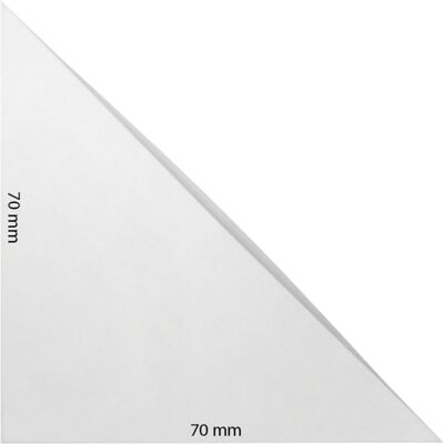 SPRINTIS 100 Unidades - Sobres triangulares, autoadhesivos, lámina, transparentes 70 x 70 mm, PP SPRINTIS 100 Unidades - Sobres triangulares, autoadhesivos, lámina, transparentes 70 x 70 mm, PP