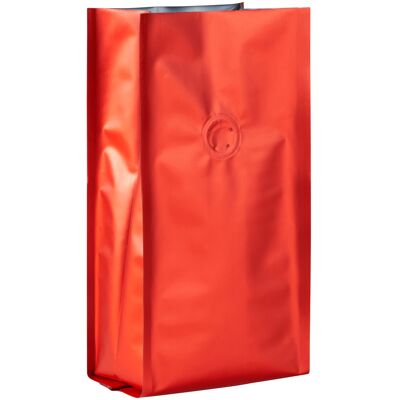 SPRINTIS 1000 Unidades - Bolsa de café con válvula, roja 245 x 100 mm, OPP aluminio PE, rojo SPRINTIS 1000 Unidades - Bolsa de café con válvula, roja 245 x 100 mm, OPP aluminio PE, rojo