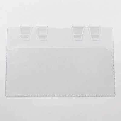 SPRINTIS 10 Unidades - Sobre para identificación para contenedores de alambre, con broches A4, PVC, transparente SPRINTIS 10 Unidades - Sobre para identificación para contenedores de alambre, con broches A4, PVC, transparente