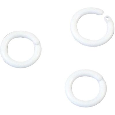 SPRINTIS 100 Unidades - Anillos de encuadernación de 14 mm, plástico blanco SPRINTIS 100 Unidades - Anillos de encuadernación de 14 mm, plástico blanco