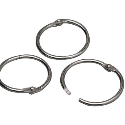 SPRINTIS 100 Unidades - Anillas para encuadernar metal 38 mm plata SPRINTIS 100 Unidades - Anillas para encuadernar metal 38 mm plata