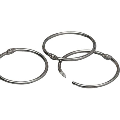 SPRINTIS 100 Unidades - Anillas para encuadernar metal 76 mm plata SPRINTIS 100 Unidades - Anillas para encuadernar metal 76 mm plata