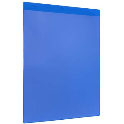 SPRINTIS 10 Unidades - Sobres de identificación con agujeros para colgar azul lado estrecho A4 210 x 297 mm, PVC duro PVC blando SPRINTIS 10 Unidades - Sobres de identificación con agujeros para colgar azul lado estrecho A4 210 x 297 mm, PVC duro PVC blando