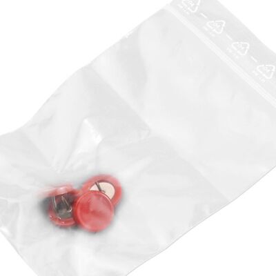 SPRINTIS 500 bolsa - Chinchetas para tablones, ø = 15 mm rojo de 4 unidades en bolsa con cierre a presión, plástico acero SPRINTIS 500 bolsa - Chinchetas para tablones, ø = 15 mm rojo de 4 unidades en bolsa con cierre a presión, plástico acero
