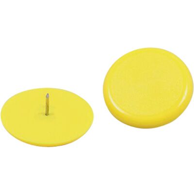SPRINTIS 100 Unidades - Chinchetas para tablones, ø = 30 mm amarillo 100 unidades embaladas, plástico acero SPRINTIS 100 Unidades - Chinchetas para tablones, ø = 30 mm amarillo 100 unidades embaladas, plástico acero