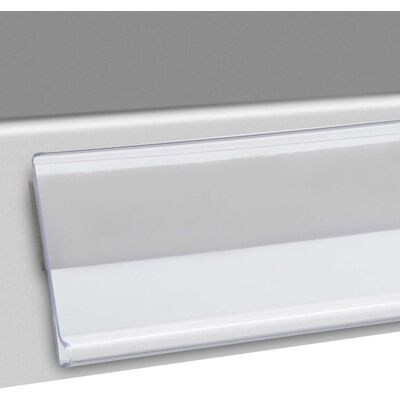 SPRINTIS 100 Unidades - Regleta portaprecios DBR autoadhesiva 30 mm 100 mm transparente para pegar (cinta adhesiva de espuma), PVC SPRINTIS 100 Unidades - Regleta portaprecios DBR autoadhesiva 30 mm 100 mm transparente para pegar (cinta adhesiva de espuma), PVC