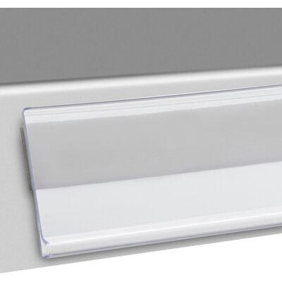 SPRINTIS 100 Unidades - Regleta portaprecios DBR autoadhesiva 26 mm 100 mm transparente para pegar (cinta adhesiva de espuma), PVC SPRINTIS 100 Unidades - Regleta portaprecios DBR autoadhesiva 26 mm 100 mm transparente para pegar (cinta adhesiva de espuma), PVC