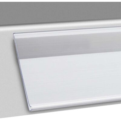 SPRINTIS 100 Unidades - Regleta portaprecios DBR autoadhesiva 52 mm 200 mm transparente para pegar (cinta adhesiva de espuma), PVC SPRINTIS 100 Unidades - Regleta portaprecios DBR autoadhesiva 52 mm 200 mm transparente para pegar (cinta adhesiva de espuma), PVC