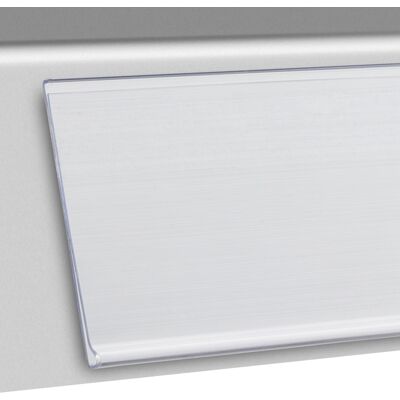 SPRINTIS 100 Unidades - Regleta portaprecios DBR autoadhesiva 52 mm 100 mm transparente para pegar (cinta adhesiva estándar), PVC SPRINTIS 100 Unidades - Regleta portaprecios DBR autoadhesiva 52 mm 100 mm transparente para pegar (cinta adhesiva estándar), PVC