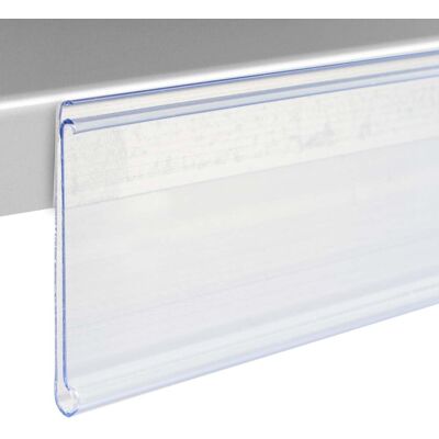 SPRINTIS 100 Unidades - Regleta portaprecios DBR autoadhesiva con borde de agarre 18 mm 200 mm transparente para pegar (cinta adhesiva de espuma), PVC SPRINTIS 100 Unidades - Regleta portaprecios DBR autoadhesiva con borde de agarre 18 mm 200 mm transparente para pegar (cinta adhesiva de espuma), PVC