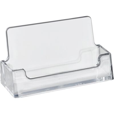 SPRINTIS 1 Porta tarjetas de visita, 1 compartimento, formato horizontal, poliestireno, Taymar, PS, transparente SPRINTIS 1 Porta tarjetas de visita, 1 compartimento, formato horizontal, poliestireno, Taymar, PS, transparente
