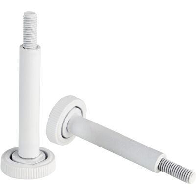SPRINTIS Tornillos de soporte para caballete portátil de aluminio blanco, plástico metal SPRINTIS Tornillos de soporte para caballete portátil de aluminio blanco, plástico metal
