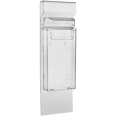 SPRINTIS Schenk GmbH & Co. KG 1 Portafolletos para caballetes publicitarios, resistente a la intemperie con tapa, transparente 1/3 A4, PS, GPET SPRINTIS Schenk GmbH & Co. KG 1 Portafolletos para caballetes publicitarios, resistente a la intemperie con tapa, transparente 1/3 A4, PS, GPET