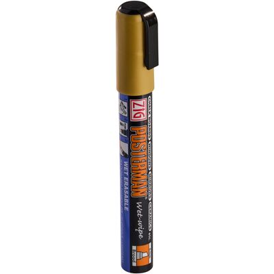 SPRINTIS 1 Rotulador de tiza, 1 unidad, dorado 6 mm soluble en agua, plástico SPRINTIS 1 Rotulador de tiza, 1 unidad, dorado 6 mm soluble en agua, plástico