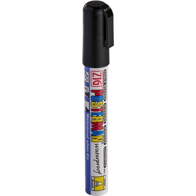 SPRINTIS 1 Rotulador de tiza, 1 unidad, negro 6 mm resistente al agua, plástico SPRINTIS 1 Rotulador de tiza, 1 unidad, negro 6 mm resistente al agua, plástico