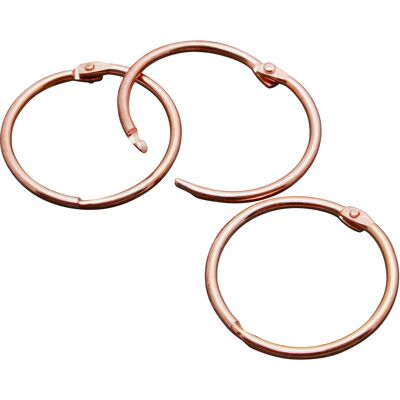 SPRINTIS 100 Unidades - Anillas para encuadernar metal 25 mm cobre SPRINTIS 100 Unidades - Anillas para encuadernar metal 25 mm cobre
