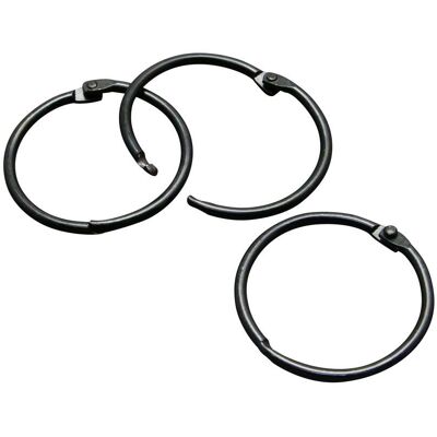 SPRINTIS 100 Unidades - Anillas para encuadernar metal 32 mm negro SPRINTIS 100 Unidades - Anillas para encuadernar metal 32 mm negro
