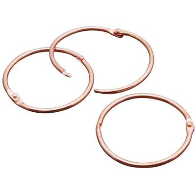 SPRINTIS 100 Unidades - Anillas para encuadernar metal 50 mm cobre SPRINTIS 100 Unidades - Anillas para encuadernar metal 50 mm cobre