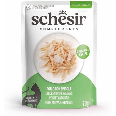 Complementos para Gatos Schesir 6x70G - Pescado y Pollo Complementos para Gatos Schesir 6x70G - Pescado y Pollo