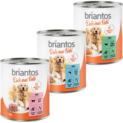 Comida para perros Briantos - Pack mixto de patés Comida para perros Briantos - Pack mixto de patés