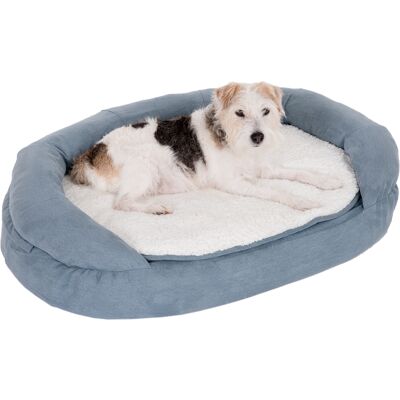 Cama para perros de espuma viscoelástica ovalada de zooplus - Gris - 100 x 65 x 22 cm Cama para perros de espuma viscoelástica ovalada de zooplus - Gris - 100 x 65 x 22 cm