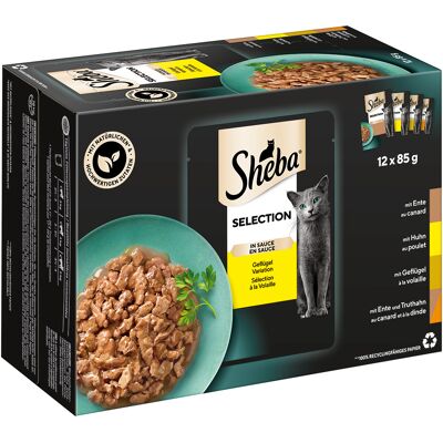 Comida para gatos Sheba - Pack variado en salsa y gelatina - Para adultos Comida para gatos Sheba - Pack variado en salsa y gelatina - Para adultos