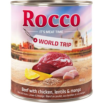 Rocco Marca Modelo - India - Pollo con Lentejas y Mango - Comida para perros Rocco Marca Modelo - India - Pollo con Lentejas y Mango - Comida para perros