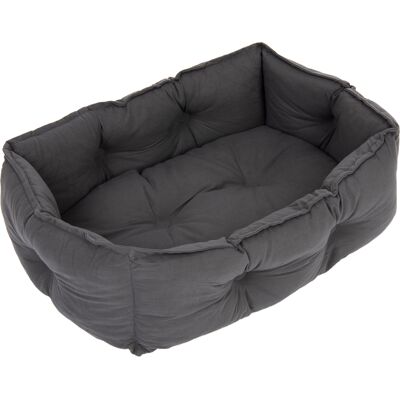 Cama para perros Silky de Zooplus - Gris, Grande, Cojín reversible - Acogedora, Duradera, 60x40 cm Cama para perros Silky de Zooplus - Gris, Grande, Cojín reversible - Acogedora, Duradera, 60x40 cm