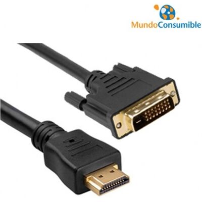 Generico Cable Hdmi 19P Macho - Dvi 18+1 Pines Macho 0.50M Generico Cable Hdmi 19P Macho - Dvi 18+1 Pines Macho 0.50M