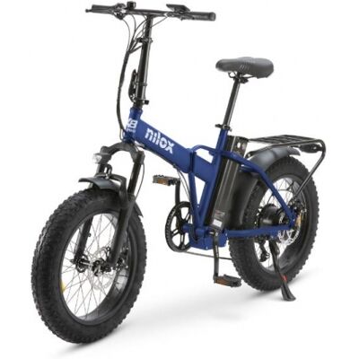 Nilox X8 Pro 250W 70km 25Km/h 36V-13Ah Bicicleta Eléctrica Susprensión Delantera Plegable Azul Nilox X8 Pro 250W 70km 25Km/h 36V-13Ah Bicicleta Eléctrica Susprensión Delantera Plegable Azul